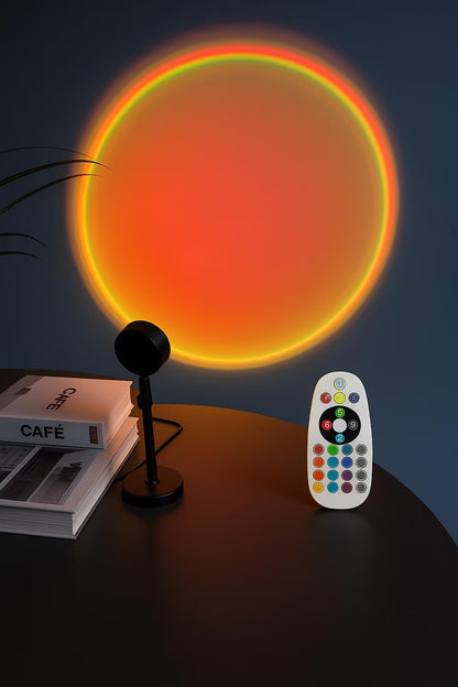 Sunset Projection Lamp — Golden Hour Glow
