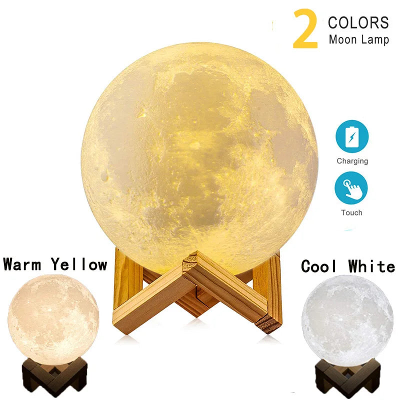 3D Moon Lamp — The Perfect Ambient Light